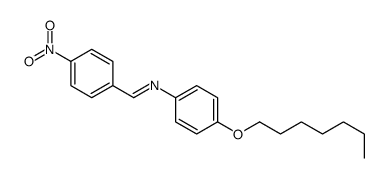 N-(4-heptoxyphenyl)-1-(4-nitrophenyl)methanimine Structure