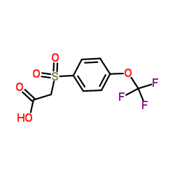 2-(4-(trifluoromethoxy)phenylsulfonyl) acetic acid结构式