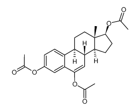 (8R,9S,13S,14S,17S)-13-methyl-8,9,12,13,14,15,16,17-octahydro-11H-cyclopenta[a]phenanthrene-3,6,17-triyl triacetate结构式