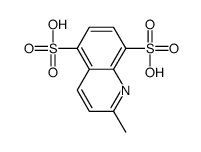 5,8-Quinolinedisulfonic acid,2-methyl-结构式