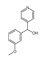 α-(3-methoxyphenyl)-4-pyridinemethanol结构式