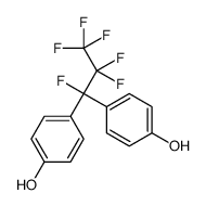 4-[1,2,2,3,3,3-hexafluoro-1-(4-hydroxyphenyl)propyl]phenol结构式