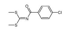 dimethyl (4-chlorobenzoyl)carbonimidodithioate结构式