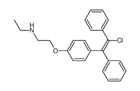 N-desethyl-trans-clomiphene Structure