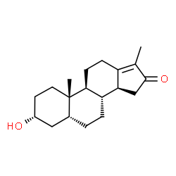 3-hydroxy-17-methyl-18-norandrost-13(17)-ene-16-one structure