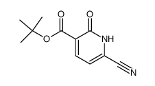 6-cyano-1,2-dihydro-2-oxo-3-pyridinecarboxylic acid, t-butyl ester Structure