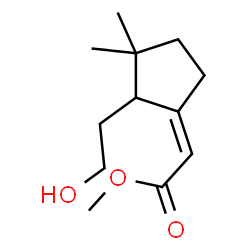 Acetic acid, [2-(2-hydroxyethyl)-3,3-dimethylcyclopentylidene]-, methyl ester (9CI) picture