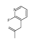 2-fluoro-3-(2-methylprop-2-enyl)pyridine结构式