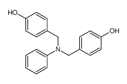 4-[[N-[(4-hydroxyphenyl)methyl]anilino]methyl]phenol Structure