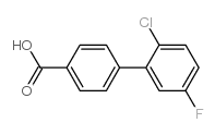 4-(2-Chloro-5-fluorophenyl)benzoic acid structure