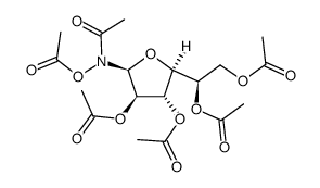 Acetamide, N-(acetyloxy)-N-2,3,5,6-tetra-O-acetyl-.alpha.-D-galactofuranosyl- picture