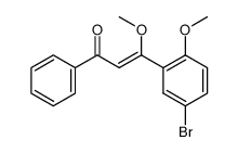 5-bromo-2,β-dimethoxy-chalcone Structure