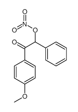 [2-(4-methoxyphenyl)-2-oxo-1-phenylethyl] nitrate Structure