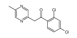 1-(2,4-dichlorophenyl)-2-(5-methylpyrazin-2-yl)ethanone结构式