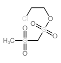 Methanesulfonic acid,1-(methylsulfonyl)-, 2-chloroethyl ester结构式