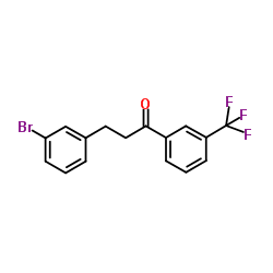 3-(3-Bromophenyl)-1-[3-(trifluoromethyl)phenyl]-1-propanone structure