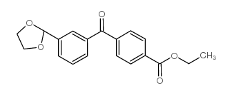 4'-CARBOETHOXY-3-(1,3-DIOXOLAN-2-YL)BENZOPHENONE结构式