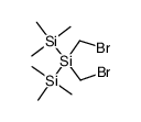 2,2-bis(bromomethyl)-1,1,1,3,3,3-hexamethyltrisilane结构式