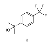 Silanol, 1,1-dimethyl-1-[4-(trifluoromethyl)phenyl]-, potassium salt Structure