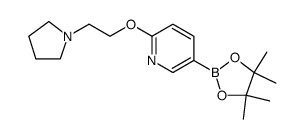 2-(2-Pyrrolidin-1-yl-ethoxy)-pyridine-5-boronic acid pinacol ester图片