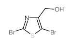 2,5-二溴-4-噻唑甲醇结构式