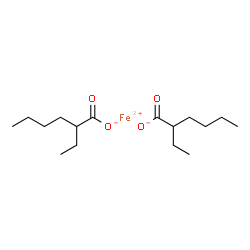 iron bis(2-ethylhexanoate)结构式