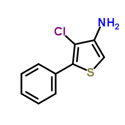 4-Chloro-5-phenyl-3-thiophenamine Structure