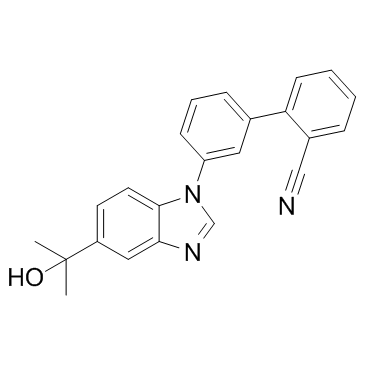 3'-[5-(1-羟基-1-甲基乙基)-1H-苯并咪唑-1-基]-[1,1'-联苯]-2-甲腈图片