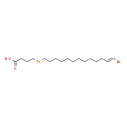 18-bromo-5-tellura-17-octadecenoic acid structure