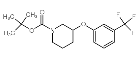 3-(3-Trifluoromethyl-phenoxy)-piperidine-1-carboxylic acid tert-butyl ester Structure