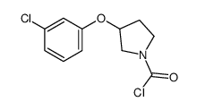 3-(3-chlorophenoxy)pyrrolidine-1-carbonyl chloride结构式