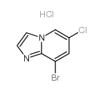 8-溴-6-氯咪唑并[1,2-a]吡啶盐酸盐结构式