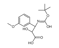 (2S,3S)-3-((TERT-BUTOXYCARBONYL)AMINO)-2-HYDROXY-3-(3-METHOXYPHENYL)PROPANOIC ACID Structure