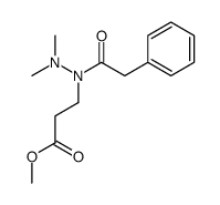 methyl 3-[dimethylamino-(2-phenylacetyl)amino]propanoate Structure