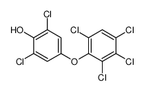 2,6-dichloro-4-(2,3,4,6-tetrachlorophenoxy)phenol Structure