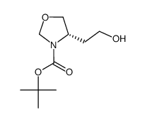 (4S)-N-tert-butoxycarbonyl-4-(2-hydroxyethyl)oxazolidine Structure