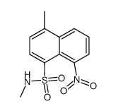 4-methyl-8-nitro-naphthalene-1-sulfonic acid methylamide结构式