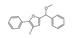 3-iodo-5-[methoxy(phenyl)methyl]-2-phenylfuran Structure