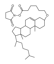 cholesteryl 5-carboxypentyl ether N-hydroxysuccinimide ester结构式