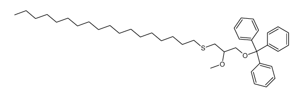 1-S-octadecyl-2-O-methyl-3-O-trityl-rac-thioglycerol结构式