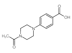 4-(4-Acetylpiperazin-1-yl)benzoic acid Structure