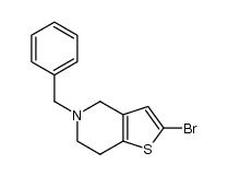 5-benzyl-2-bromo-4,5,6,7-tetrahydrothieno[3,2-c]pyridine结构式