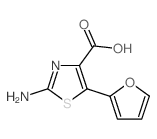 2-Amino-5-(2-furyl)-1,3-thiazole-4-carboxylic acid structure