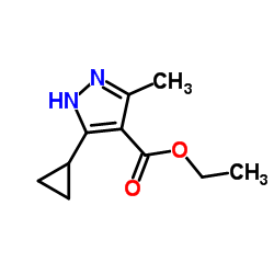 Ethyl 5-cyclopropyl-3-methyl-1H-pyrazole-4-carboxylate picture