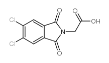 (5,6-二氯-1,3-二氧代-1,3-二氢异吲哚-2-基)-乙酸结构式