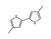 4,4'-dimethyl-2,2'-bithiophene结构式