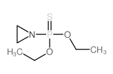 Phosphonothioic acid,1-aziridinyl-, O,O-diethyl ester (6CI,7CI,8CI,9CI)结构式