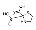 1,3-thiazolidine-2,2-dicarboxylic acid结构式