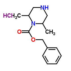 1-CBZ-2,6-DIMETHYL-PIPERAZINE HYDROCHLORIDE structure