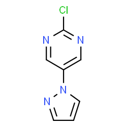 Pyrimidine, 2-chloro-5-(1H-pyrazol-1-yl)- picture